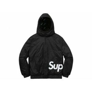 Supreme Sideline Side Logo Parka | Black | Size M